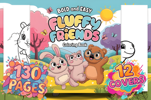 Download Bold Easy Fluffy Friends Coloring Pages - Coloring Collection