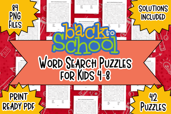 Download Back-to-School Word Search for Kids - K Collection