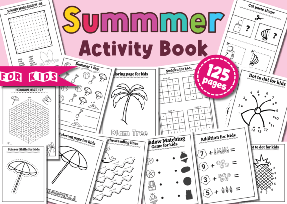 Download Summer Activity Book for Kids Vol - 1 - K Collection