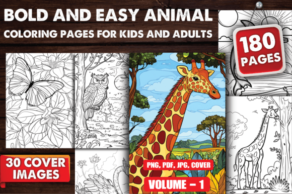 Download Bold and Easy Animal Coloring Pages V-01 - Coloring Collection