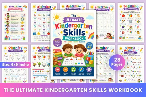 Download The Ultimate Kindergarten Skills Workboo - K Collection