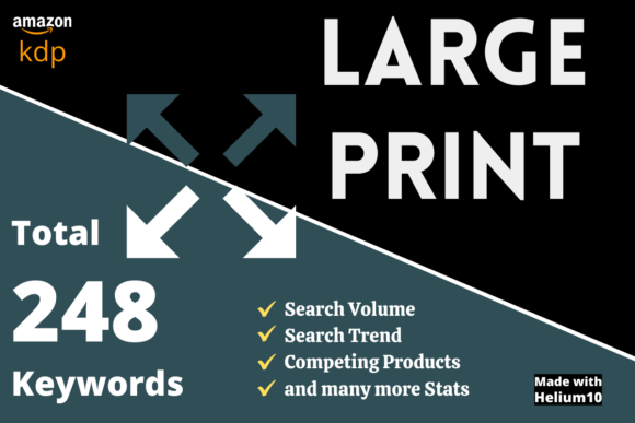 Download Large Print Keyword List for Amazon Kdp - K Collection