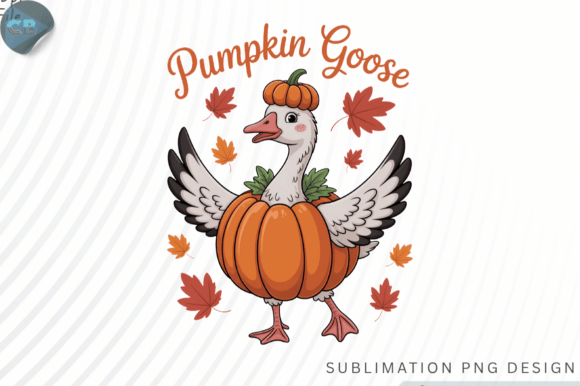Download Cute Pumpkin Goose Fall Season PNG - K Collection