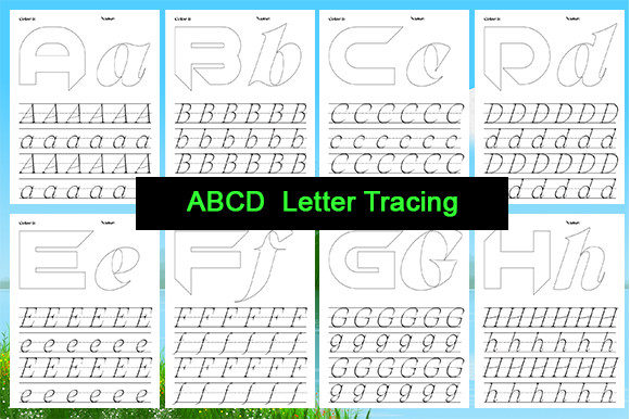 Download ABCD Letter Tracing, Coloring Pages a-Z - Coloring Collection