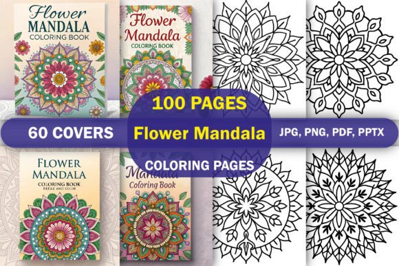 Download Flower Mandala Coloring Book - K Collection