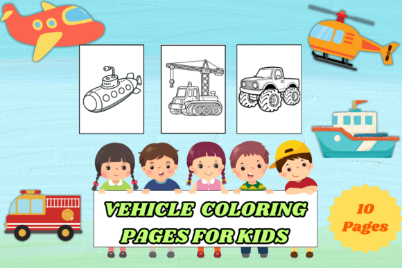 Download Vehicle Coloring Pages for Kids - K Collection