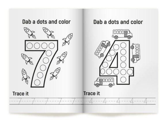 Download Back to School Math Workbook for Kids - K Collection