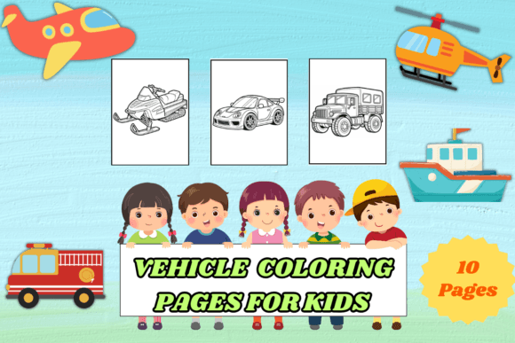 Download Vehicle Coloring Pages for Kids - K Collection