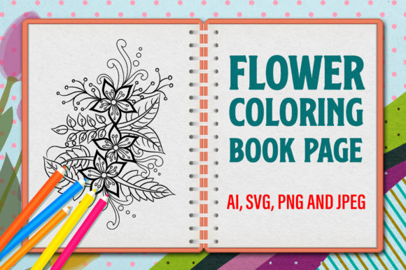 Download Flower Coloring Page. Coloring Book - K Collection