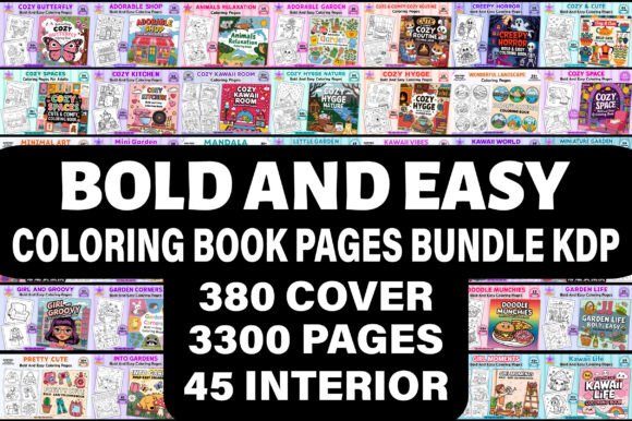 Download BOLD and EASY COLORING BOOK BUNDLE&nbsp; - K Collection