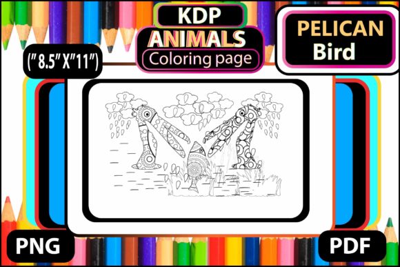 Download Pelican Bird Coloring Adults &amp; Kids Kdp - K Collection
