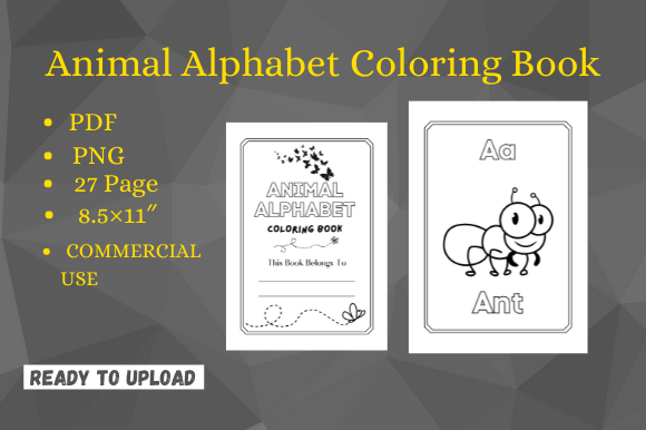 Download Animal Alphabet Coloring Book for Kids - K Collection