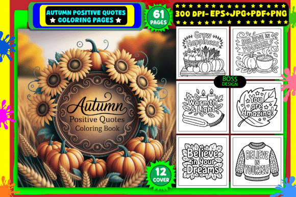 Download Autumn Positive Quotes Coloring Pages - Coloring Collection
