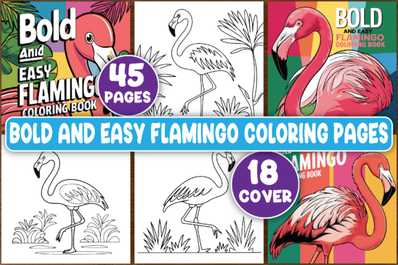 Download Bold and Easy Flamingo Coloring Pages - Coloring Collection