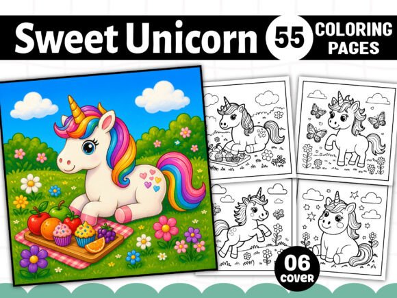 Download Sweet Unicorn Coloring Pages for Adults - Coloring Collection