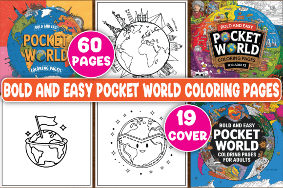 Download Bold and Easy Pocket World Coloring Page - K Collection