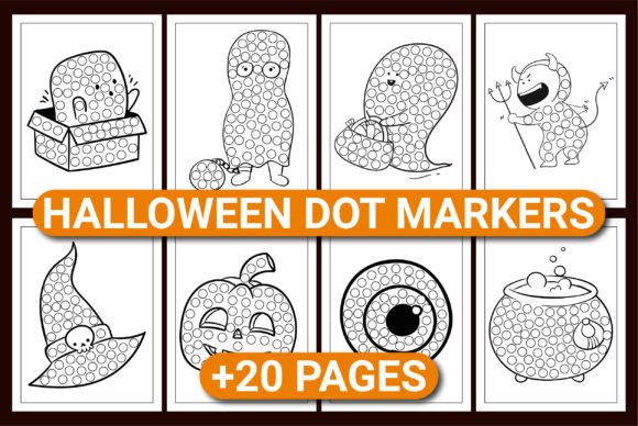 Download HALLOWEEN DOT MARKERS ACTIVITY BOOK - K Collection