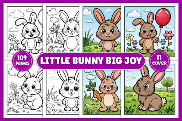 Download Little Bunny Big Joy Coloring Pages - Coloring Collection