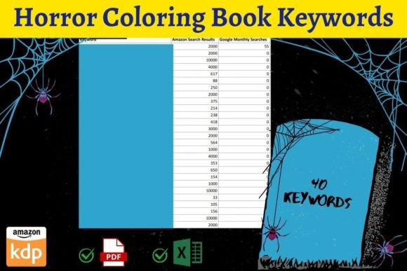 Download Horror Coloring Book Keywords - K Collection