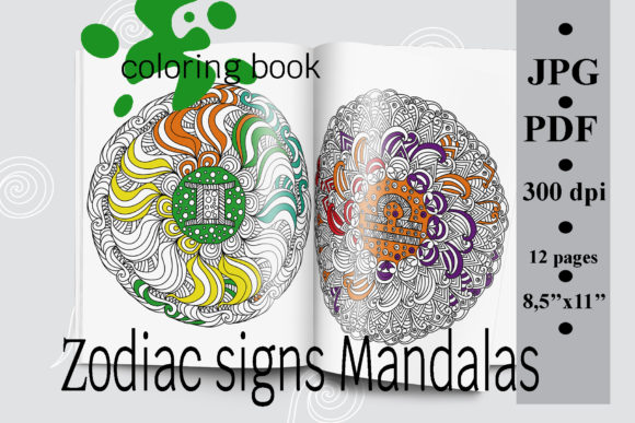 Download Zodiac Signs Mandalas Coloring Book PDF - Premium Resources