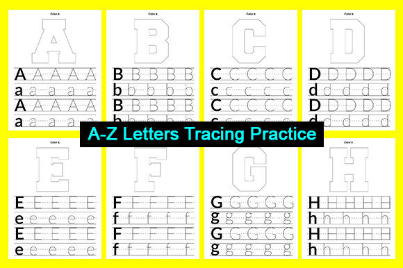 Download ABC Handwriting Tracing Book a-Z - K Collection