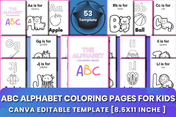 Download ABC Alphabet Coloring Pages for Kids - K Collection
