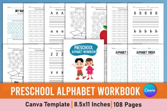 Download Editable Preschool Alphabet Workbook - K Collection
