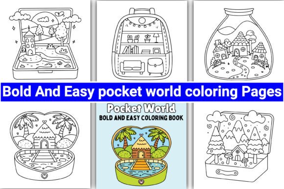 Download Bold and Easy Pocket World Coloring Page - K Collection