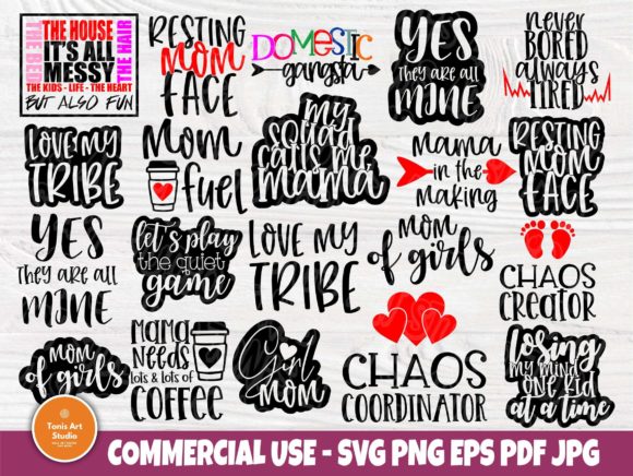 Download Mom SVG Bundle, Funny Mom Quotes Svg - Funny Collection