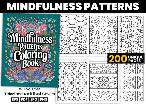 Download Mindfulness Patterns Coloring Book - K Collection