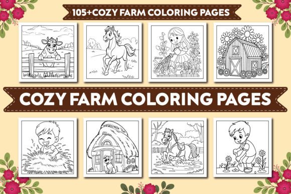 Download Bold and Easy Cozy Farm Coloring Pages - Coloring Collection