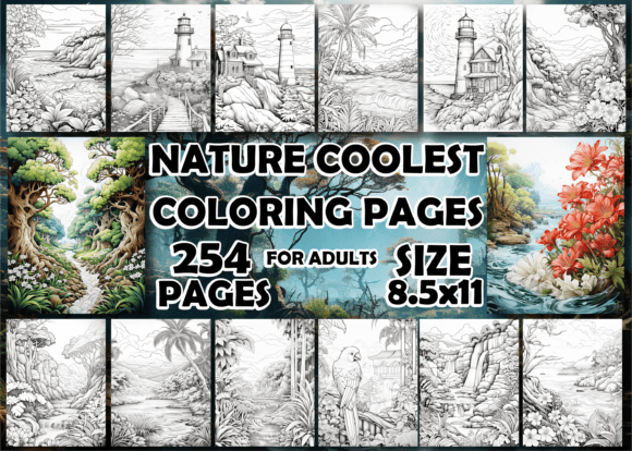 Download Nature Coolest Coloring Pages for Adults - Coloring Collection