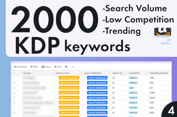Download KDP Niches Keywords Amazon Top Searches - K Collection
