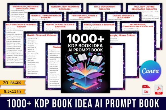 Download 1000+ KDP Book Idea AI Prompt Book - K Collection