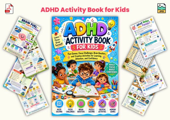 Download ADHD Activity Book for Kids - K Collection