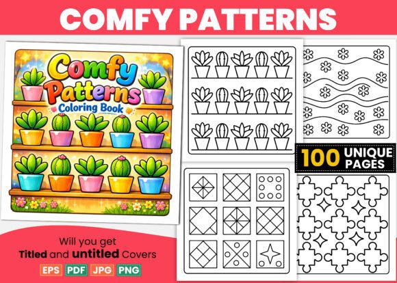 Download Comfy Patterns Bold Easy Coloring Pages - Coloring Collection