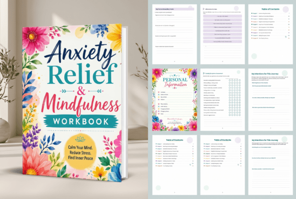 Download Anxiety Relief &amp; Mindfulness Workbook - K Collection