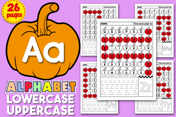 Download Pumpkin Mazes Puzzle Book Letter Tracing - K Collection
