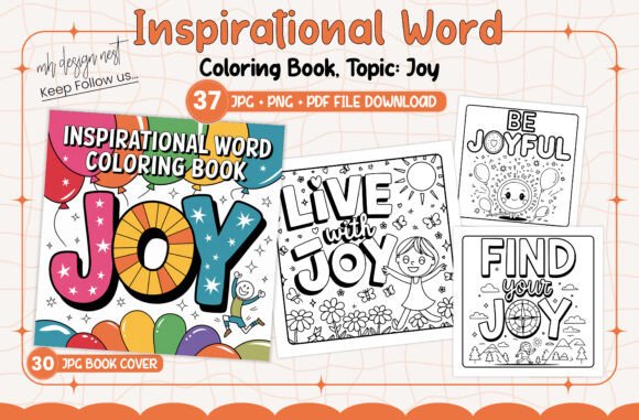 Download Joy Inspirational Word Coloring Book - K Collection