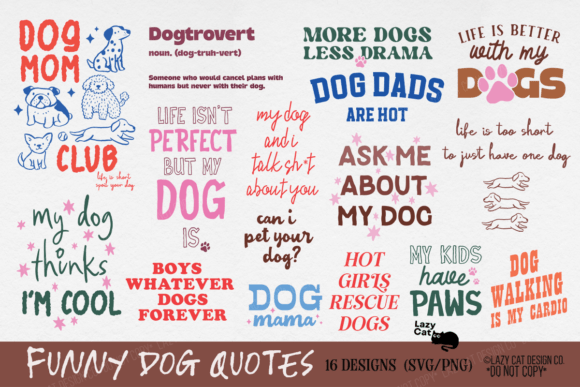 Download Dog Funny Quote SVG PNG Bundle - Funny Collection