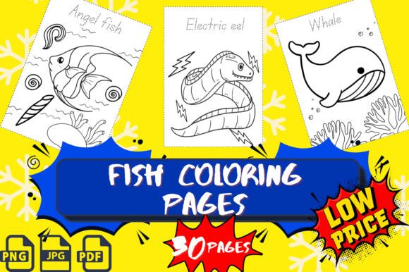 Download Fish Coloring Pages for Kids - K Collection