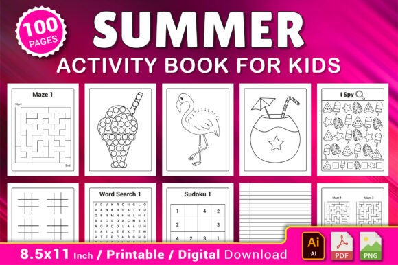 Download Summer Activity Book for Kids - K Collection