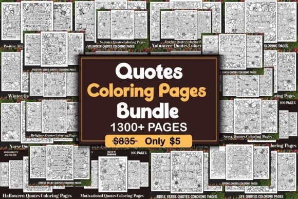 Download Quotes Coloring Pages Bundle - Coloring Collection