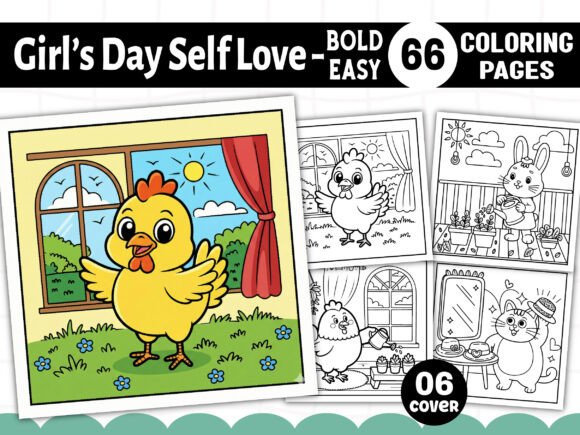 Download Bold Easy Girl’s Day Self Love Coloring - Coloring Collection