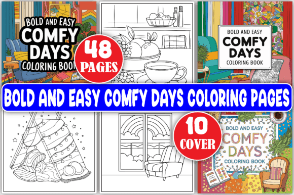 Download Bold and Easy Comfy Days Coloring Pages - Coloring Collection
