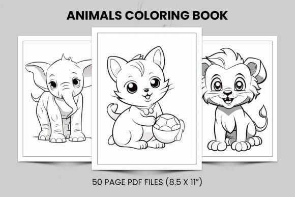 Download Animal Coloring Book Set for Children - K Collection