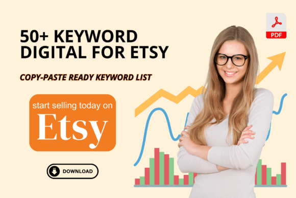 Download 50+ KEYWORD DIGITAL IDEAS for ETSY - K Collection
