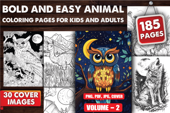 Download Bold and Easy Animal Coloring Pages V-02 - Coloring Collection