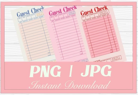 Download Pink Guest Check Clip Art Illustrations - K Collection