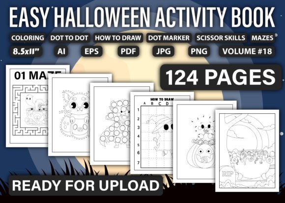 Download Easy Halloween Activity Book Pages V-18 - K Collection